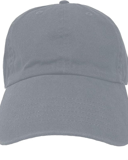 Glory Max 100% Cotton Baseball Cap Classic Plain Low Profile Golf Dad Hat Buckle Adjustable