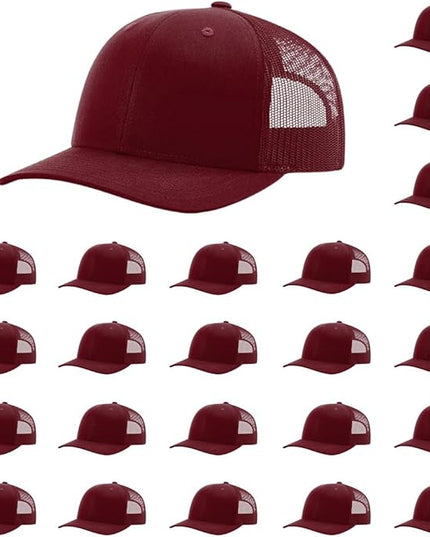 Richardson 112 Classic Six-Panel Adjustable Snapback Trucker Cap | Bulk Packs Available