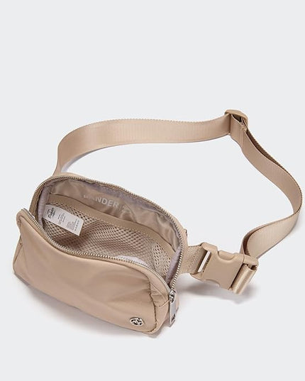 Pander Everywhere Belt Bag for Women, Fashion Waist Packs, Crossbody Bags, Everywhere Belt Bag with Adjustable Strap (Raw Linen).