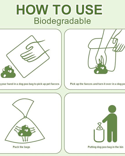 Green Dog Poo Bags Lavender scent -120 Large Biodegradable Poop Bags, Extra Thicken Strong Corn Starch Blended Compostable Leak Proof Poop Waste Bag for Dogs