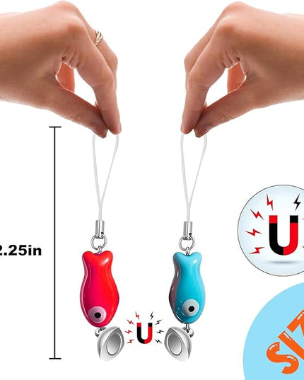 Agromusk Matching Phone Charms,Cute Ceramic Fish Matchaing Keychains Heart Strap Matching Couples Stuff Valentines Day Gifts