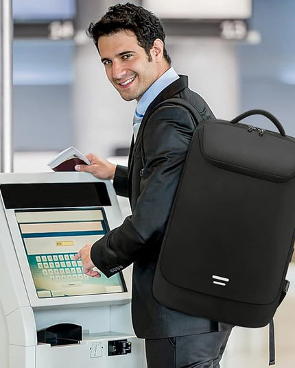 50L Carry on Travel Backpack, Expandable Airline Approved Backpacks with 3 Packing Cubes Fit 17.3 inch Laptop Suitcase backpack for Men Women(Black)