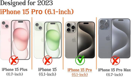 Magnetic for iPhone 15 Pro Case Cute Stripes Phone Case, Shockproof Slim TPU and Hard PC Protective Phone Cover Compatible with MagSafe Designed for Women Girls, Yellow