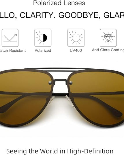 Trendy Oversized Aviator Sunglasses Womens, Retro Cute Big Shades Women's Fashion Sun Glasses UV Protection VF2203
