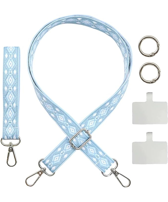 LEMEDE Adjustable Phone Lanyard - Phone Wristlet & Crossbody Phone Strap, Versatile for ID, Camera，Key straps(1" Width)