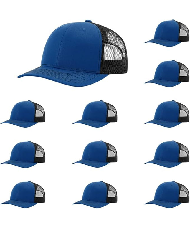 Richardson 112 Classic Six-Panel Adjustable Snapback Trucker Cap | Bulk Packs Available
