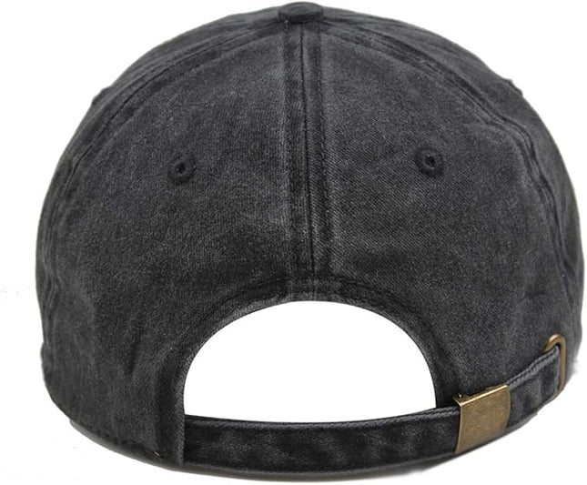 HH HOFNEN Men Women Washed Distressed Twill Cotton Baseball Cap Vintage Adjustable Dad Hat