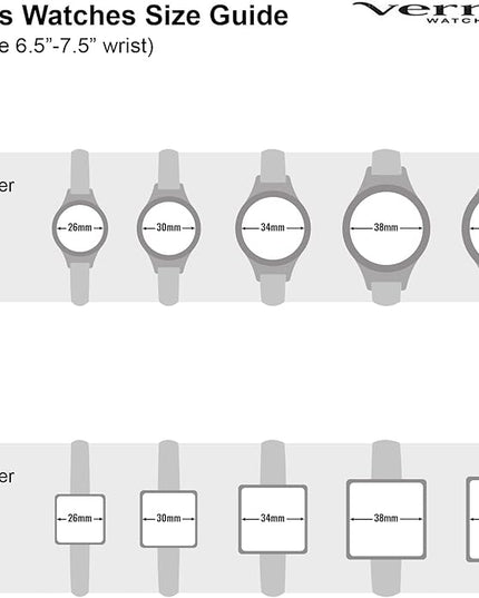 Vernier Women's Easy Read Round Watch with 10 Interchangeable Vegan Straps (VNR11205)