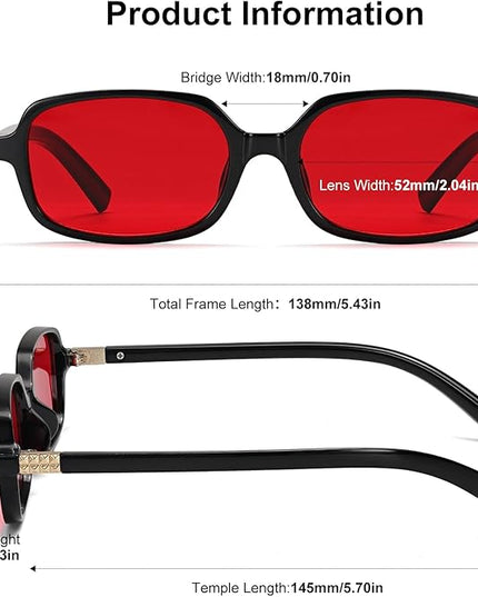 LIKSMU Blue Light Blocking Glasses for Woman Men Blue light Blocker Eyewear Trendy Rectangle Small Eyeglasses, 2pack