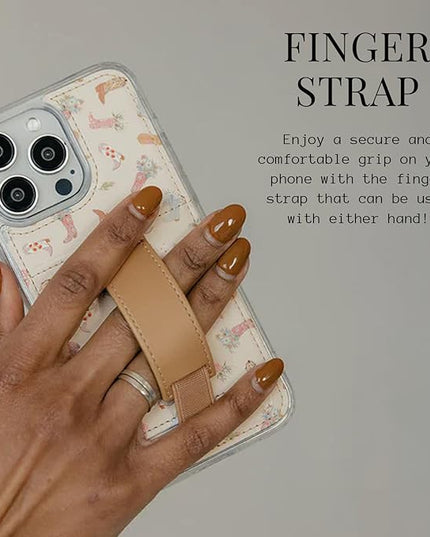Walli Cases for iPhone 17 Pro Max Case Aesthetic Wallet Phone Case Card Holder, Securely Holds up to 2 Cards - Cute, Trendy Phone Cover for Women, fits iPhone 17 Pro Max, with Kickstand & Finger Strap