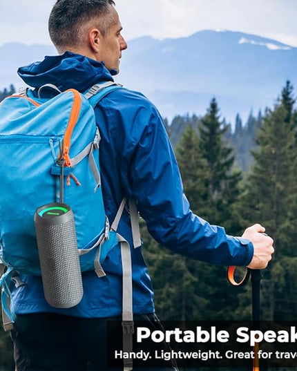 RIENOK Portable Bluetooth Speaker 30W Dual Pairing True Wireless Stereo HD Sound IPX7 Waterproof Outdoor Sport Shower Wireless Speaker Bluetooth 5.3 for Home Party