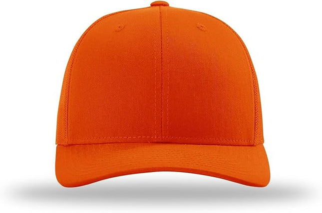 Richardson 112 Trucker Hat - Premium Adjustable Snapback Hat - Structured Six Panel Richardson Blank Caps