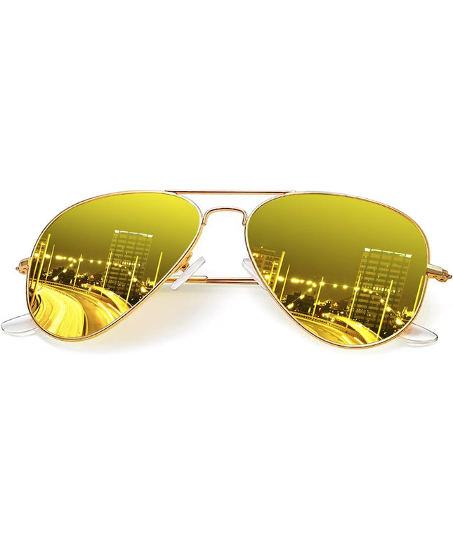 KALIYADI Classic Aviator Sunglasses for Men Women Driving Sun glasses Polarized Lens UV Blocking