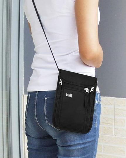 Travel Pouch Neck Wallet Family Passport Holder Organizer Case with RFID Blocking | RFID Blocking