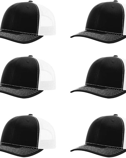 Richardson 112 Classic Six-Panel Adjustable Snapback Trucker Cap | Bulk Packs Available