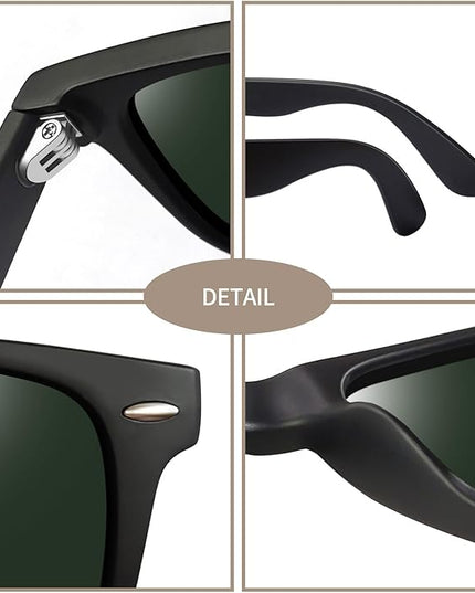 Joopin Square Sunglasses Polarized UV Protection Trendy Designer Sun Glasses Men Women