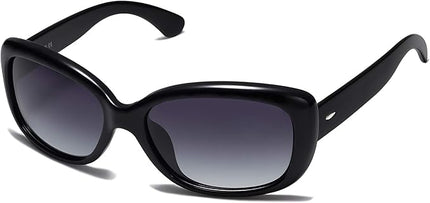 SOJOS Vintage Square Sunglasses for Women Polarized UV Protection Havana Frame SJ2111
