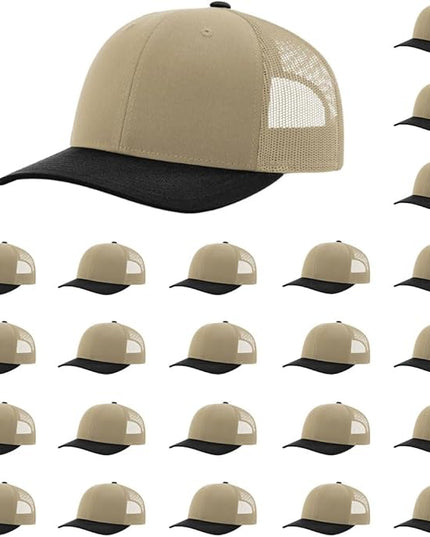 Richardson 112 Classic Six-Panel Adjustable Snapback Trucker Cap | Bulk Packs Available