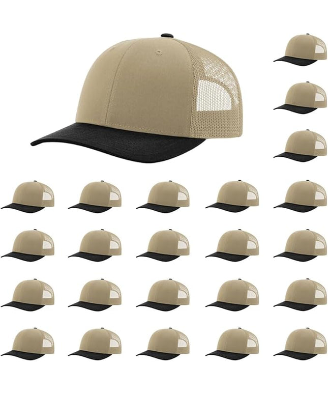 Richardson 112 Classic Six-Panel Adjustable Snapback Trucker Cap | Bulk Packs Available