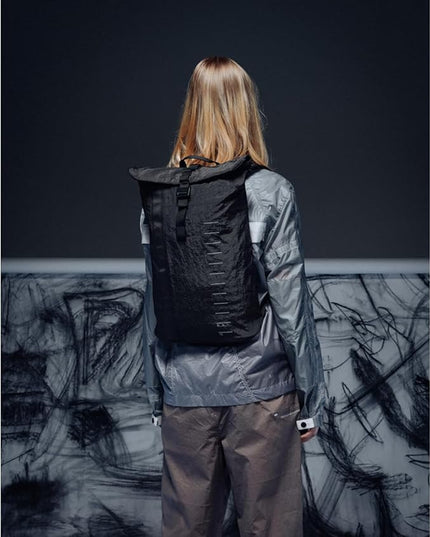 Db Journey Essential Backpack - Minimalist Rolltop Backpack with Laptop Compartment for Work & Gym, Lightweight Travel Backpack with Luggage Attachment, Water Bottle Pocket, 12L - Charcoal Grey
