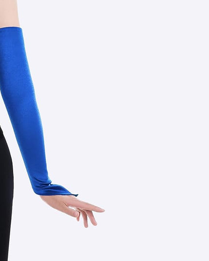 BABEYOND Long Opera Party 20s Satin Gloves Stretchy Adult Size Elbow Length