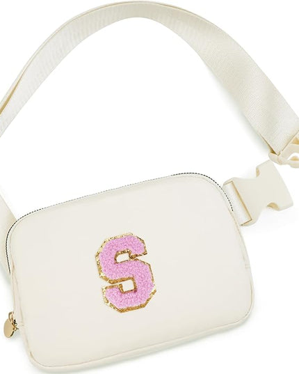 Uygafly Valentines Day Gifts for Teenage Girls - Birthday Gifts for Girls Teens Kids,Fanny Pack Crossbody Bag Teacher Gifts for 4 5 6 7 8 9 10 11 12 13 14 15 Year Old Girl | Cream,S
