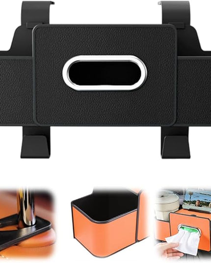 3-in-1 Car Backseat Organizer, 2025 New Car Window Storage Tray, Multifunctional back seat organizer, Universal car seat organizer for SUV and sedan, Vehicle seat organizer (Black)