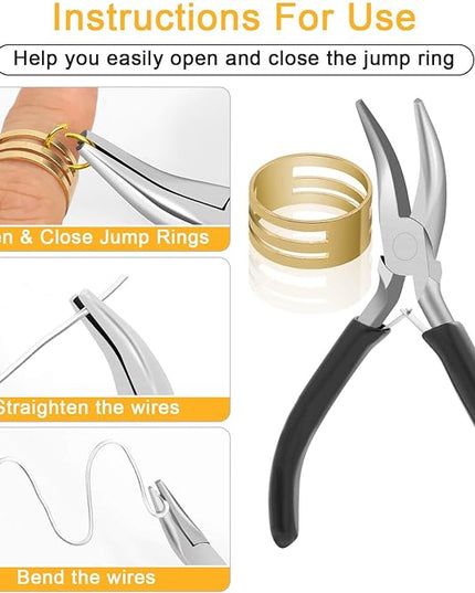 Anezus 1200PCS Jump Rings for Jewelry Making Kit, Gold, Jewelry Making Supplies and Necklace Repair, Modern Style, Small Size, Not Foldable