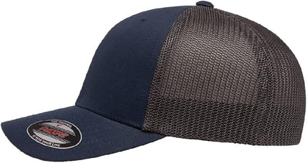 Flexfit 6511 Fitted Mid-Profile Stretchable Mesh Panels Trucker Cap | Bulk Pack Available