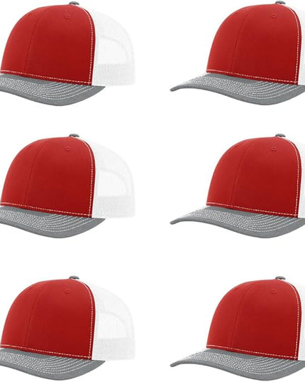 Richardson 112 Classic Six-Panel Adjustable Snapback Trucker Cap | Bulk Packs Available