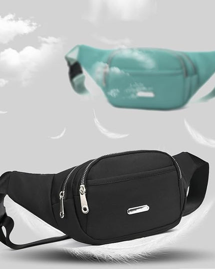 DAITET Crossbody Fanny Pack for Men&Women,Large Waist Bag & Hip Bum Bag with Adjustable Strap for Outdoors Workout Traveling Casual Running Hiking Cycling