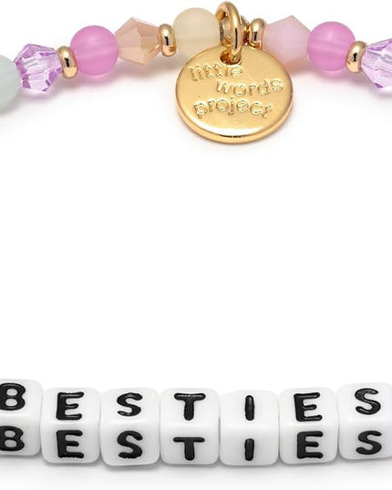 Little Words Project Mother's Day Gifts, The Original Word Bracelet, Made with Colorful Beads and Plated Brass Hardware, Handcrafted Design & Positive Message
