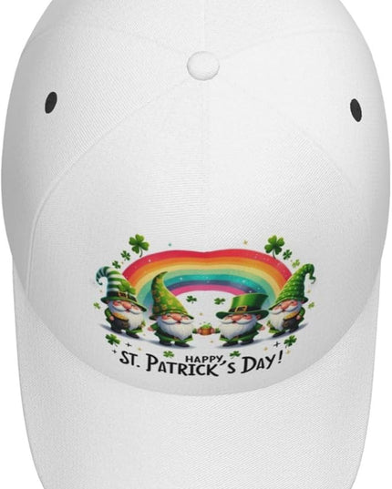 St. Patrick's Day Lucky Shamrock Hat Adjustable Irish Green Clover Baseball Cap Trucker Hat for Men Women