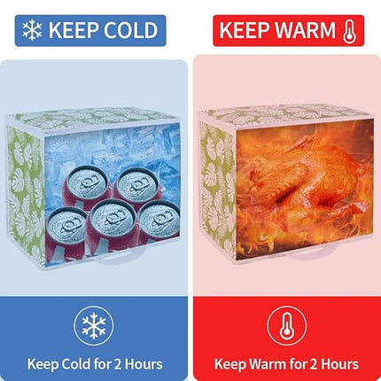 CIVJET 1-Pack Insulated Reusable Grocery Shopping Bags, X-Large Insulated Food/Pizza Delivery Bag for Delivery Drivers, Commercial Food Warmers, Tote Cooler/Thermal Bags