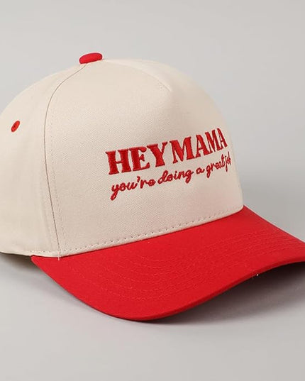 MIRMARU Two-Tone Vintage Canvas Trucker Hats for Men & Women, Adjustable Size Baseball Caps with Trendy Embroidered Design