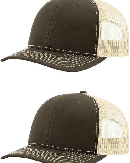 Richardson 112 Classic Six-Panel Adjustable Snapback Trucker Cap | Bulk Packs Available