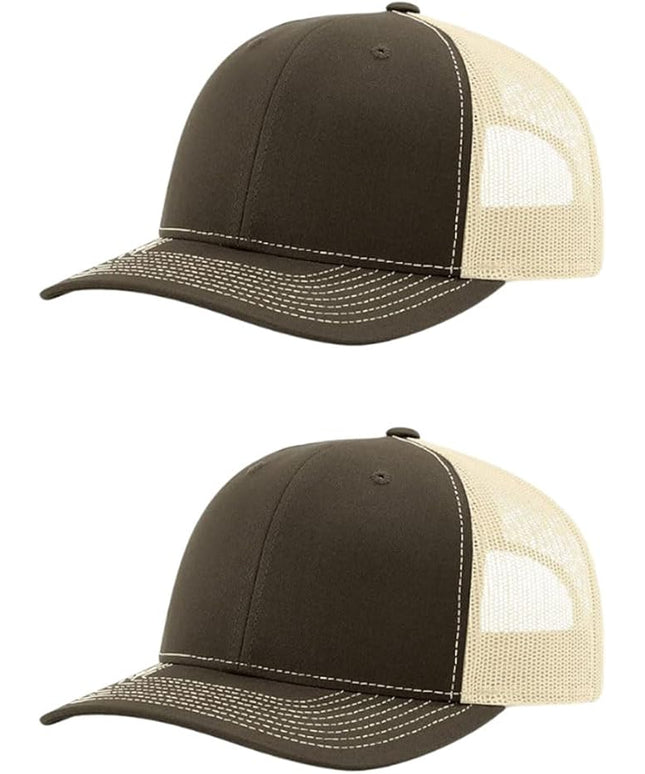 Richardson 112 Classic Six-Panel Adjustable Snapback Trucker Cap | Bulk Packs Available