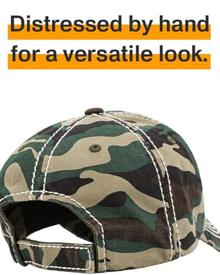 KBETHOS Vintage Washed Distressed Cotton Dad Hat Baseball Cap Adjustable Polo Trucker Unisex Style Headwear
