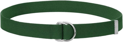 Falari Canvas Web Belt Metal Double D Ring Buckle for Men Women Casual Cloth Military Style Belt 1 1/2" Wide