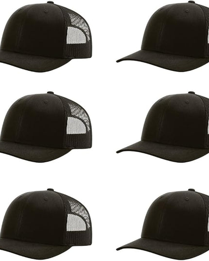 Richardson 112 Classic Six-Panel Adjustable Snapback Trucker Cap | Bulk Packs Available