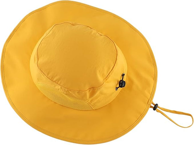 Home Prefer UPF50+ Mens Sun Hat Wide Brim Fishing Hat for Men UV Protection Womens Beach Bucket Hat for Golf Hiking Gardening
