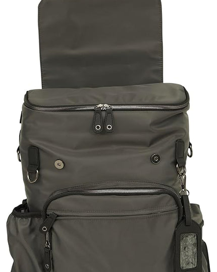Grand Prix Deluxe Equestrian Backpack, Durable Water-Repellent Riding Gear Bag with Boot Compartment and Organizer Pockets, Dark Gray
