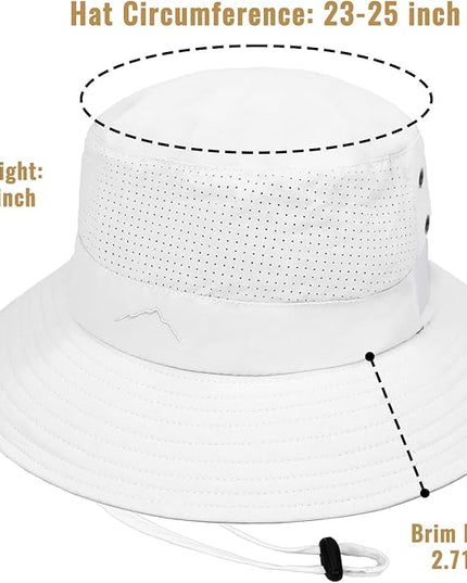 Cooling Sun Bucket Hat for Men Women Fishing Beach Safari Hats for Golf Hiking Hunting Outdoor UPF 50+