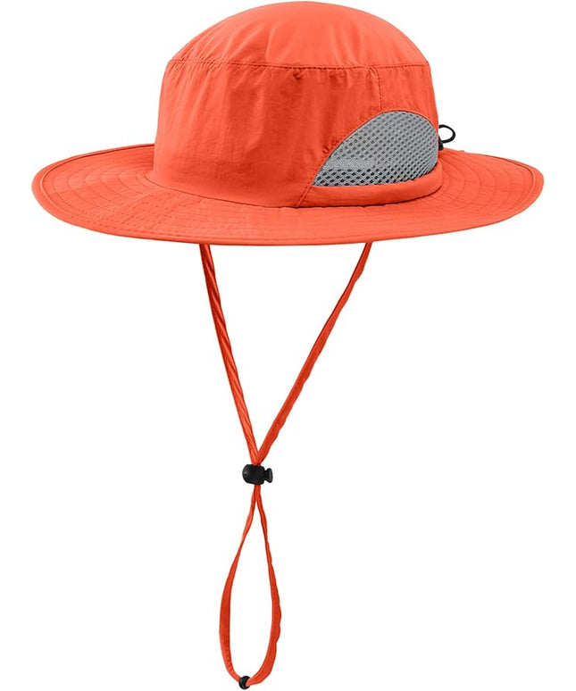 LLmoway Kids Sun Protection Hat Quick Dry Adjustable Wide Brim Mesh Bucket Hat