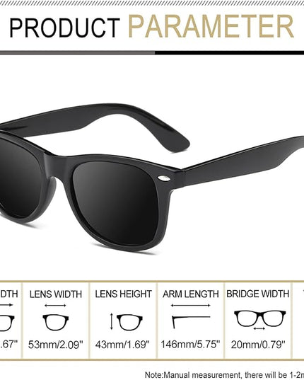 Joopin Square Sunglasses Polarized UV Protection Trendy Designer Sun Glasses Men Women
