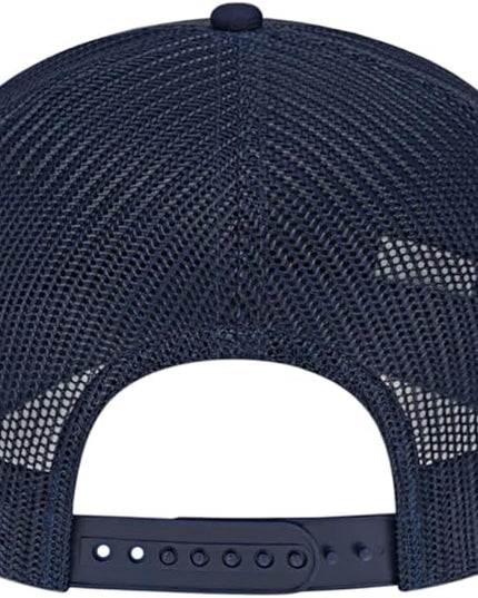Cap America i3039 Classic 5 Panel Mid Profile Structured Trucker Mesh Back Cap w/ & Adjustable Snapback
