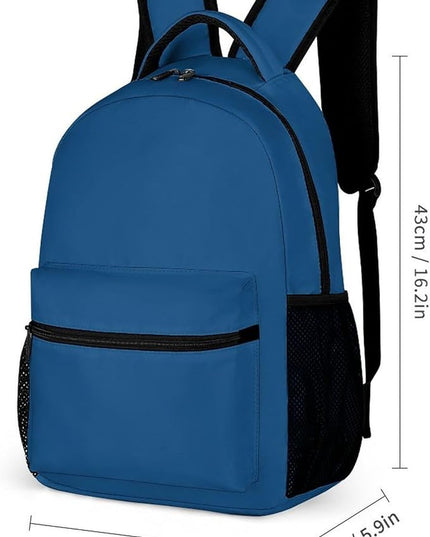 Fashion Classic Blue Backpack Lightweight Large Capacity Laptop Daybag for Travel Work