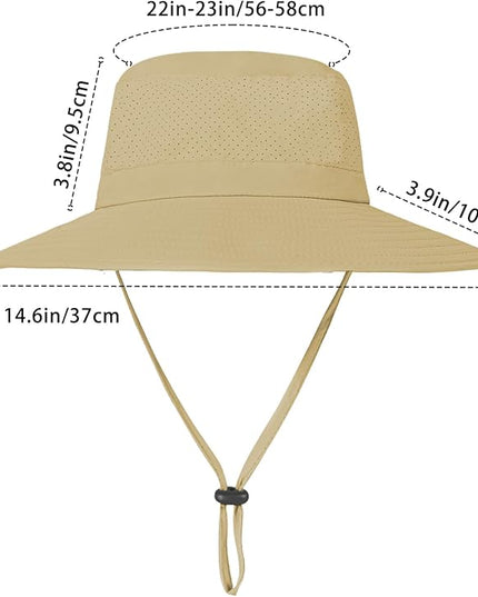 ZOORON Boonie Hat UPF 50+ Cooling Sun Hat for Men and Women,Wide Brim Bucket Hats with UV Protection for Safari Hiking Beach