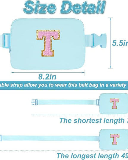 Uygafly Birthday Gifts for 4 5 6 7 8 9 10 11 12 13 Year Old Girls,Graduation Gifts for Teens Kids Daughter Sister Her,Fanny Pack Crossbody Bag Belt Bag Cute Trendy Stuff | Blue,T