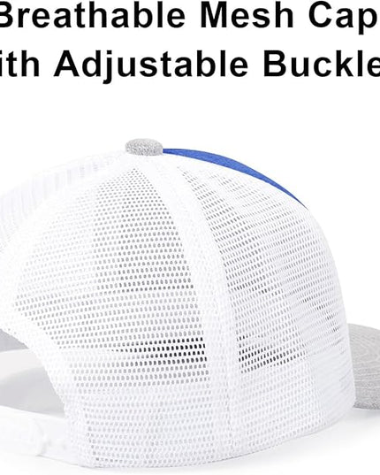 kozinu Unisex Trucker Hats Blank Mesh Snapback Hats Sport Plain Baseball Caps Adjustable Fitted Hat